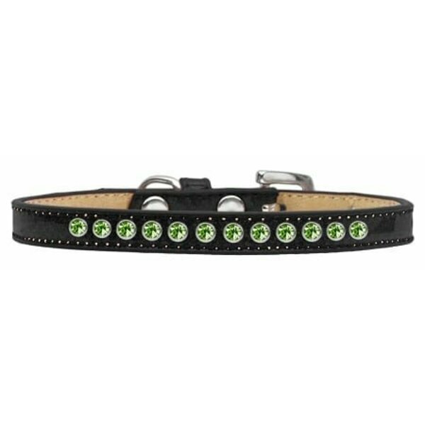 Mirage Pet Products Lime Green Crystal Puppy Ice Cream CollarBlack Size 14 612-08 BK-14